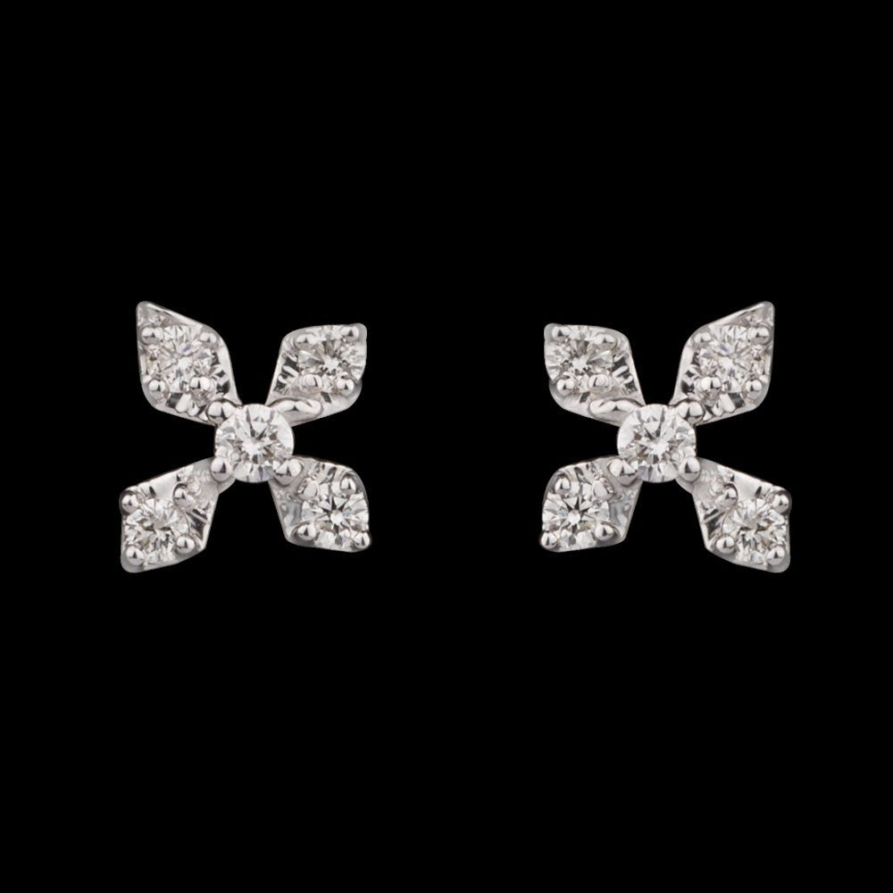 14K Yellow Gold Diamond Earrings - 0.17ct VS-SI-HI