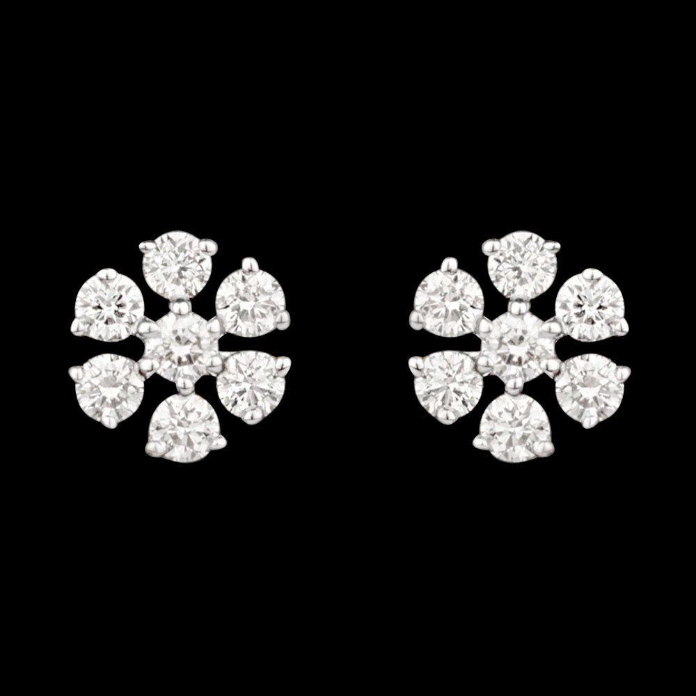18K Rose Gold Diamond Earrings - 0.33ct VVS-VS-HI