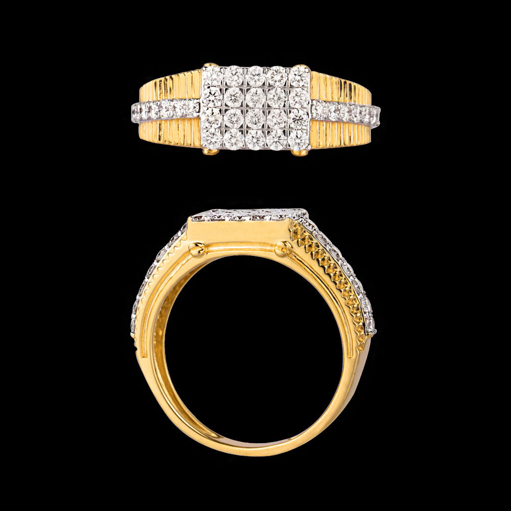 18K Yellow Gold Diamond Ring - 0.93ct SI-HI