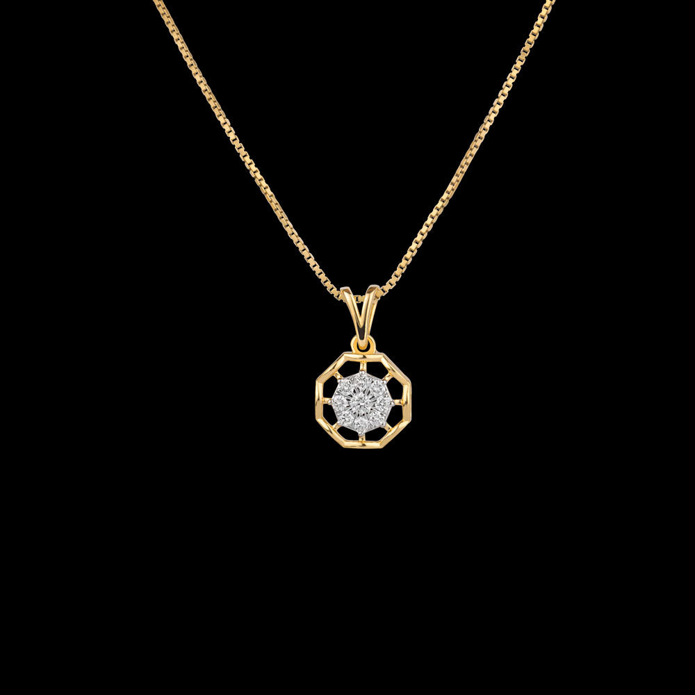 14K Rose Gold Diamond Pendant - 0.247ct VVS-VS-GH