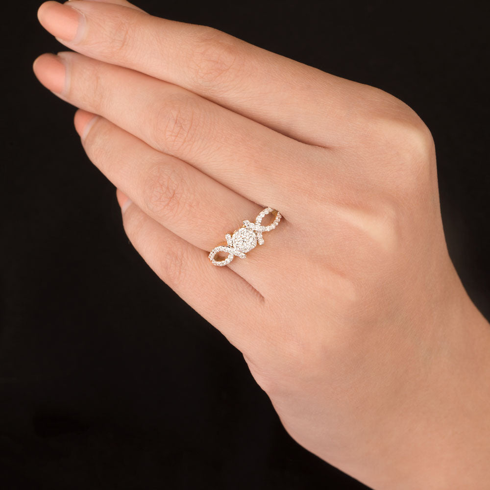 14K Yellow Gold Diamond Ring - 0.46ct VVS-VS-GH
