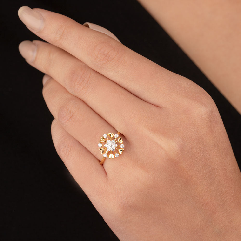 14K Yellow Gold Diamond Ring - 0.26ct VVS-VS-GH