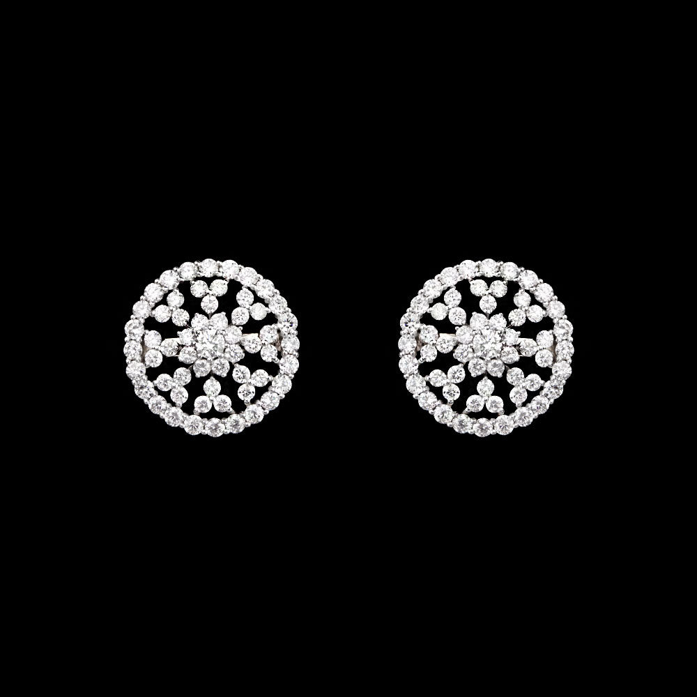 14K Yellow Gold Diamond Earrings - 1.25ct VVS-VS-GH