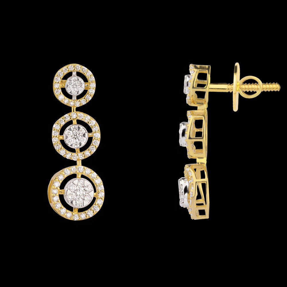 18K Two Tone Gold Diamond Jewellery - 1.2ct VVS-VS-GH