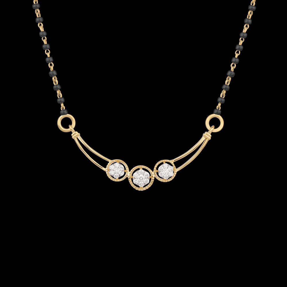 18K Yellow Gold Diamond Tanmaniya - 0.194ct VVS-VS-EF