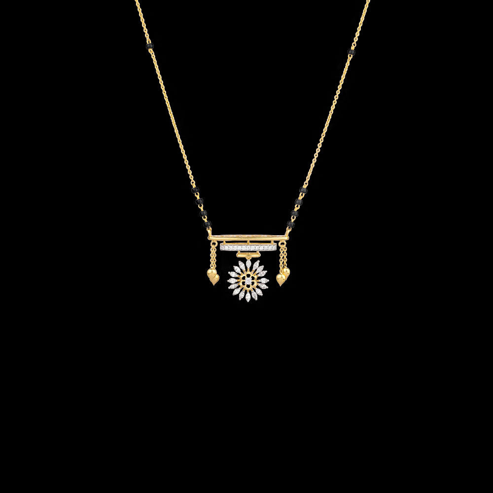 18K Yellow Gold Diamond Tanmaniya - 0.39ct VVS-EF with Colour Stones