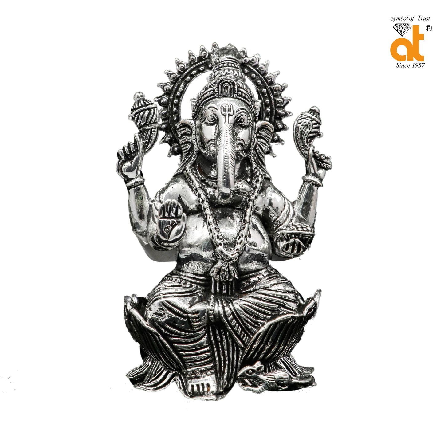 Silver Lord Ganesh Idol