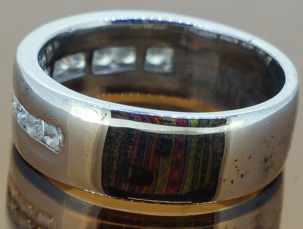 0.25 CT Round Cut Diamond 925 Sterling Silver Unisex Engagement Band Ring Birthday Gift