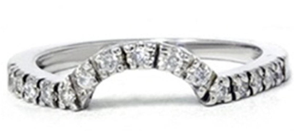 0.25 CT Round Cut Diamond 925 Sterling Silver Wedding Anniversary Ring