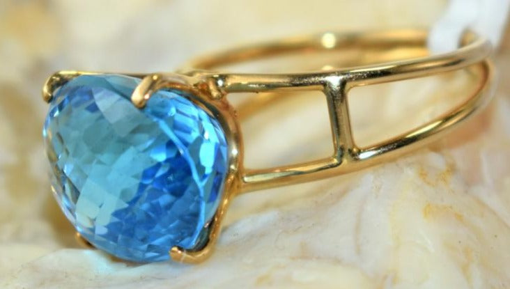 2 CT Oval Cut Blue Topaz Diamond 925 Sterling Silver Men Engagement Solitaire Ring For Christmas Gift