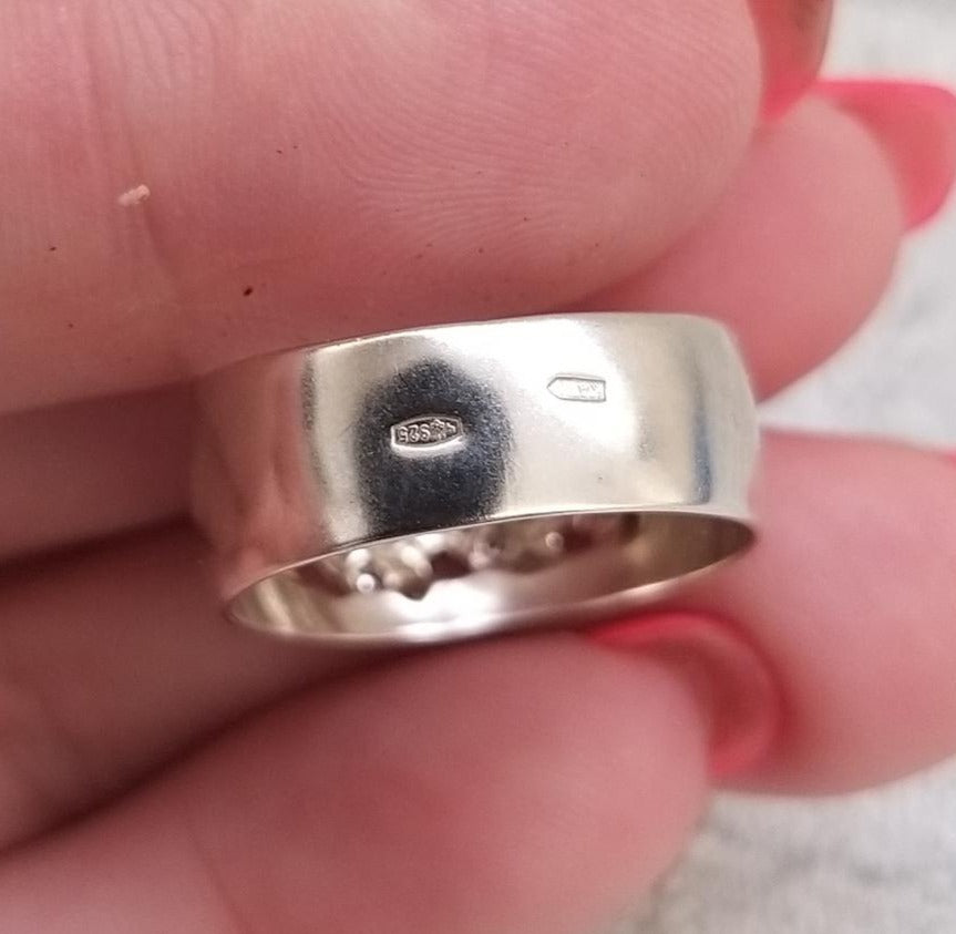 1/2 CT 925 Sterling Silver Round Cut Diamond Wedding Promise Band Ring