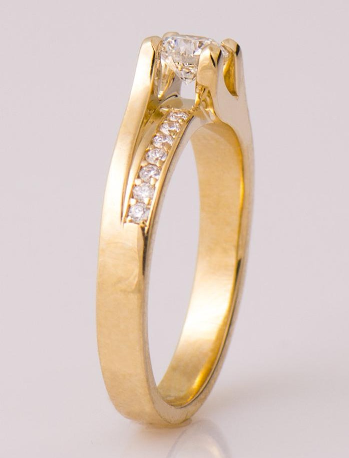 1 CT 925 Sterling Silver Round Cut Diamond Wedding Engagement Ring