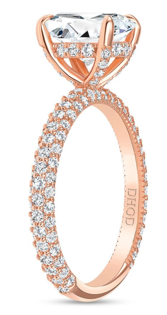 2 CT 925 Sterling Silver Oval Cut Diamond Wedding Anniversary Halo Ring