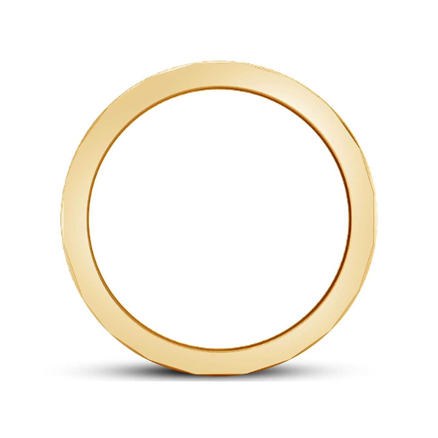 atjewels 18K Yellow Gold Over 925 Sterling Silver Anniversary Band Rings For Men's MOTHER'S DAY SPECIAL OFFER - atjewels.in