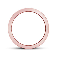 atjewels 18K Rose Gold Over 925 Sterling Silver Anniversary Band Rings For Men's MOTHER'S DAY SPECIAL OFFER - atjewels.in