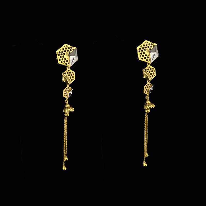Light weight Traditional 22K Gold earrings