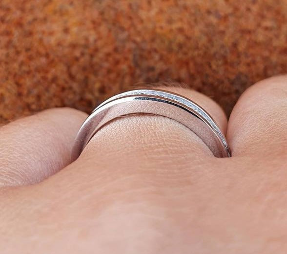 1 CT Princess Cut Diamond 925 Sterling Silver Unisex Wedding Engagement Ring