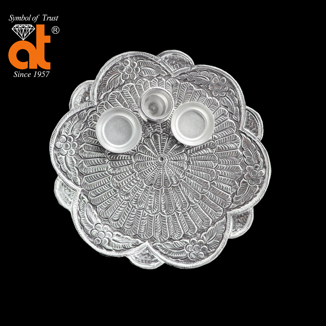 Atjewel Exclusive Round Designer Arati Thali Akshay Tritya Special