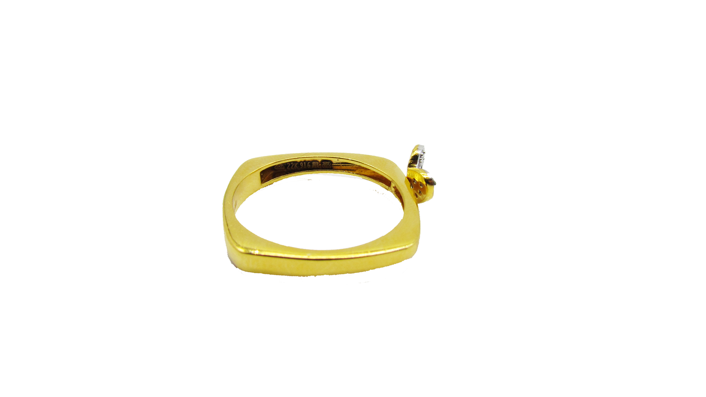 Heart Design Rose Gold Ring