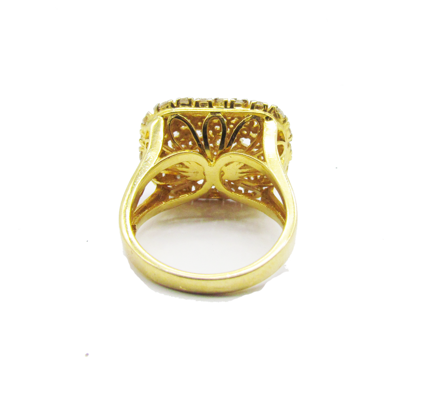 Rectangle stone cut Design Rose Gold Ring