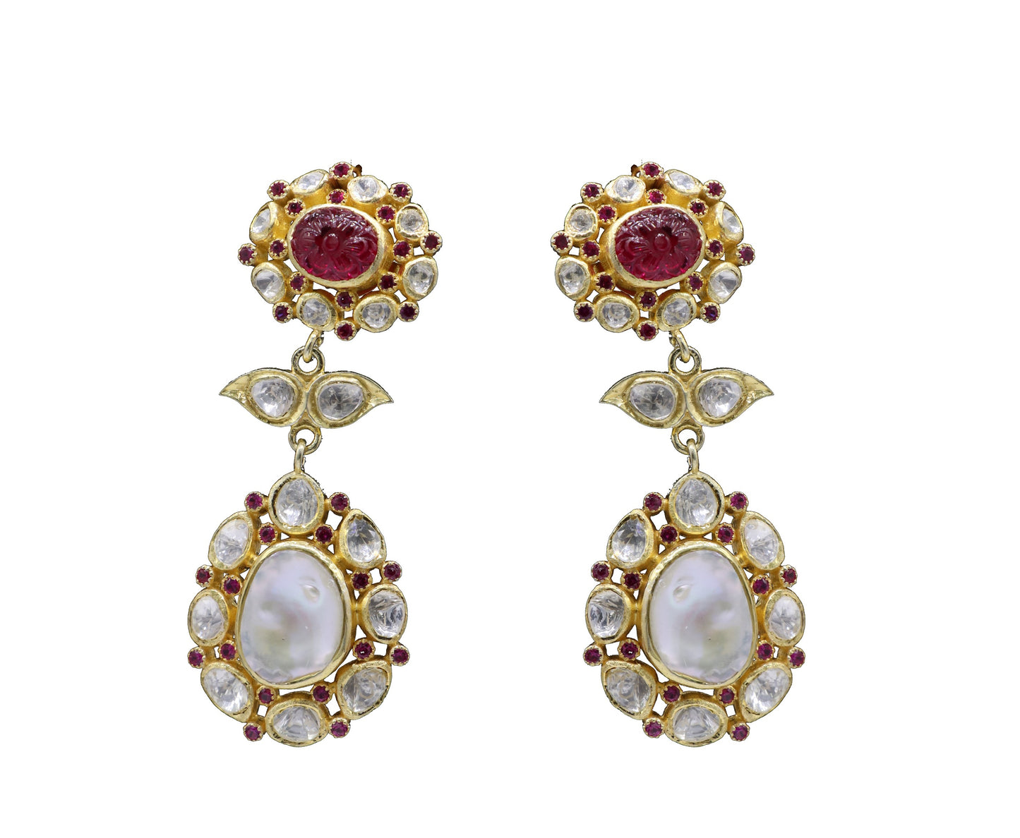 Triveni Sterling Silver Drop Earring