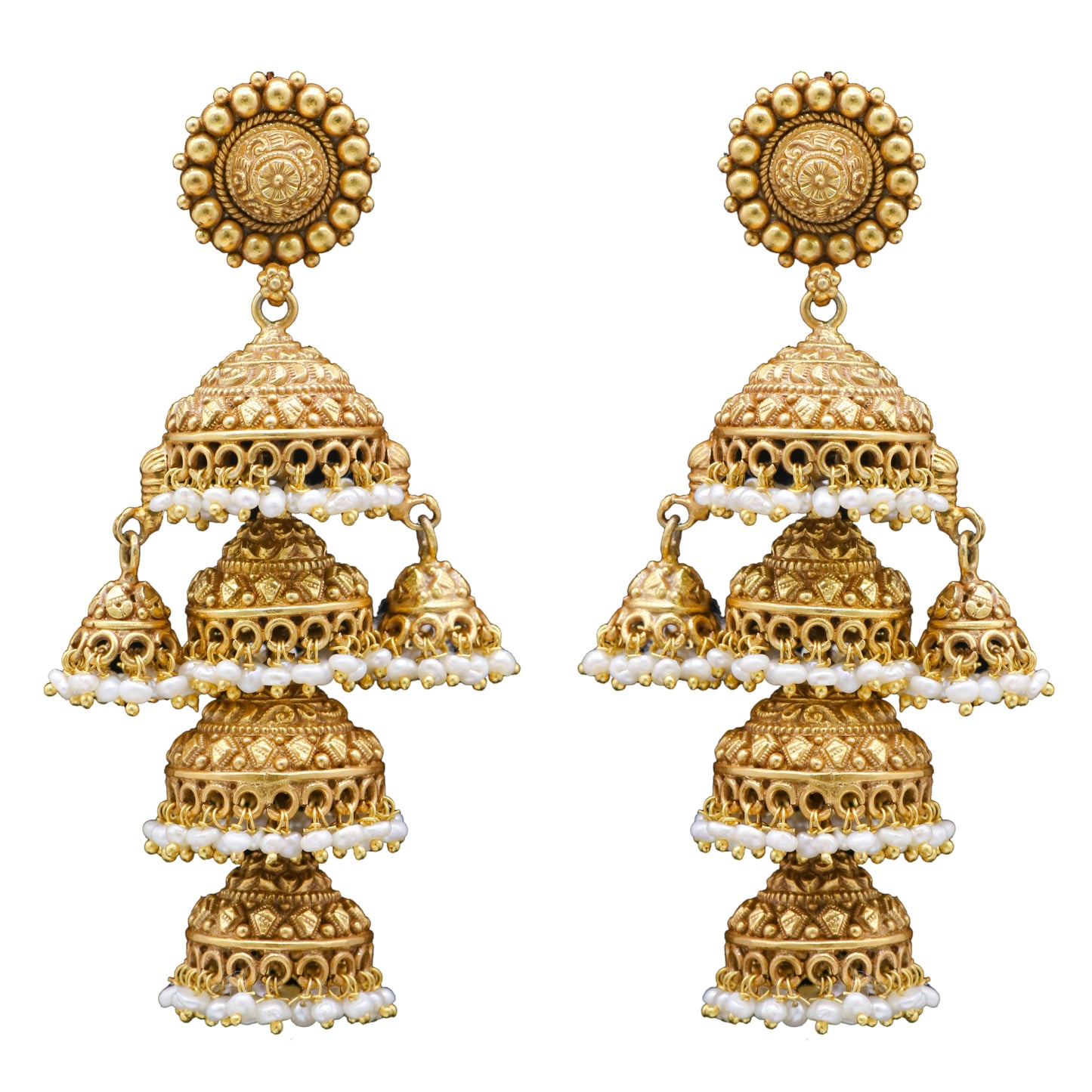 Triveni Sterling Silver Jhumki