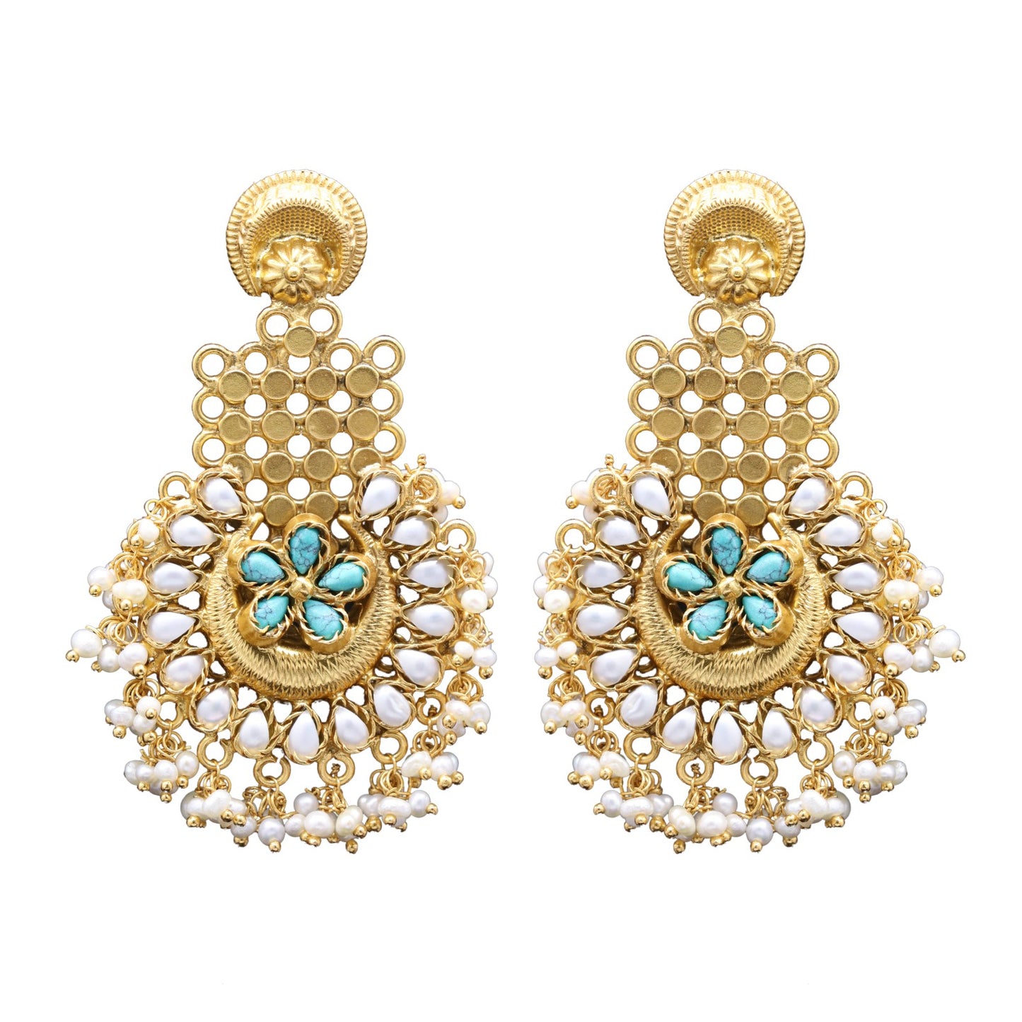 Triveni Sterling Silver Bridal Earring