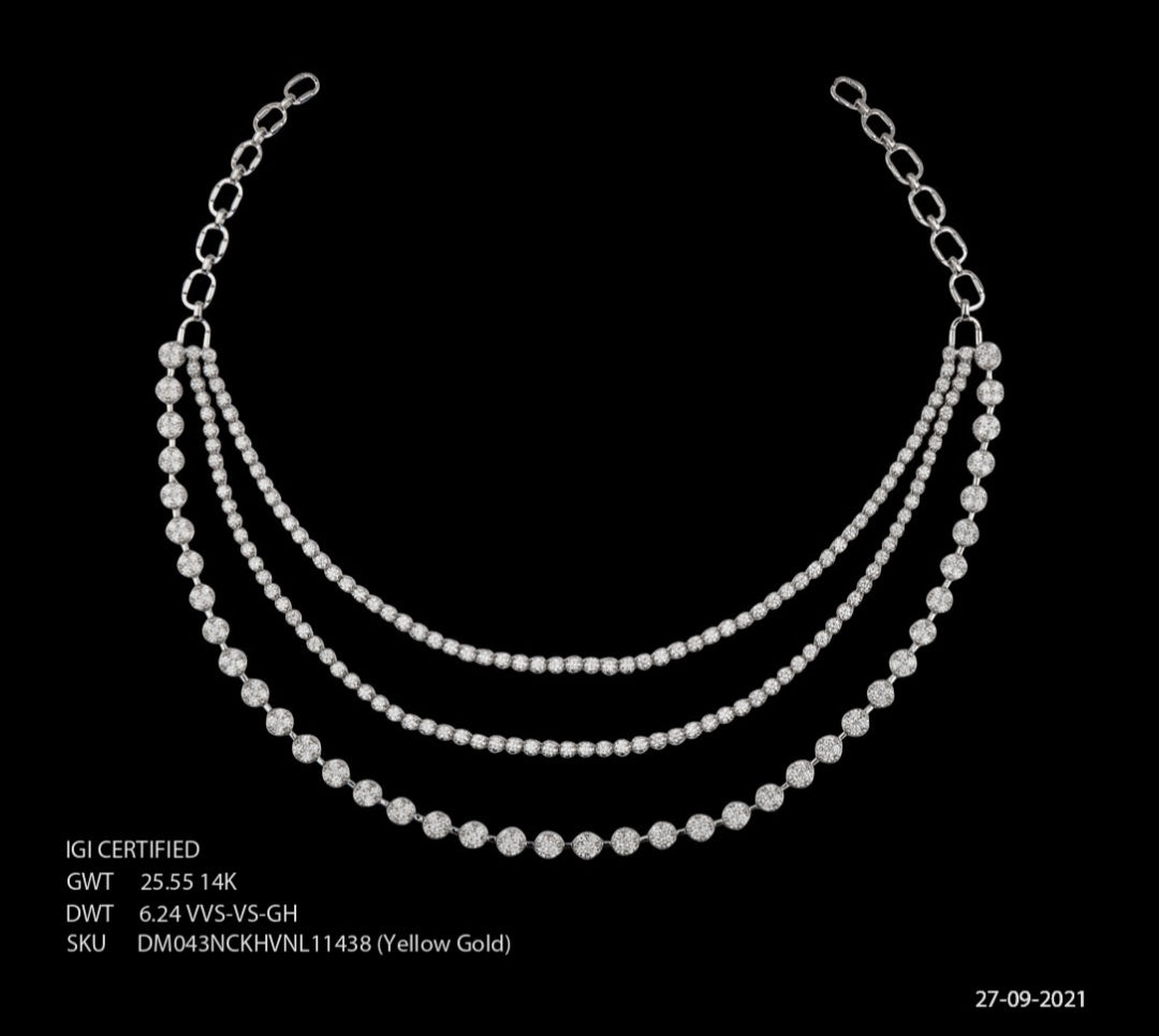 Yellow Gold Diamond Neckwear