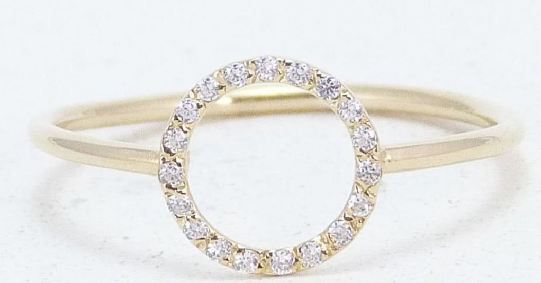 0.10 CT Round Cut Diamond 925 Sterling Silver Women Princess Ring Gift For Her