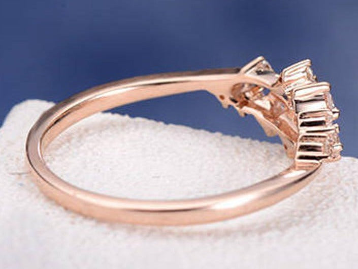 1 CT 925 Sterling Silver Round Cut Diamond Anniversary Promise Ring Gift For