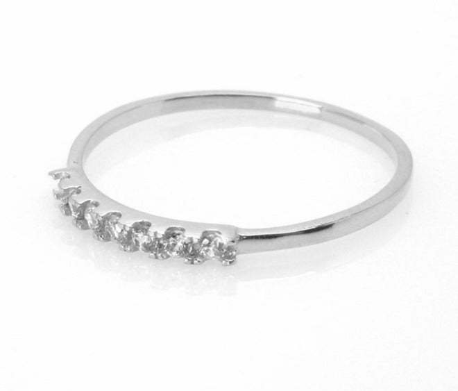 0.30 CT 925 Sterling Silver Round Cut Diamond Women Engagement Ring