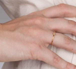 0.15 CT Round Cut Diamond 925 Sterling Silver Women Promise Ring Gift For Her