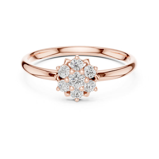 1 Ct Round Cut 14k Rose Gold Over Diamond Infinity Promise Ring