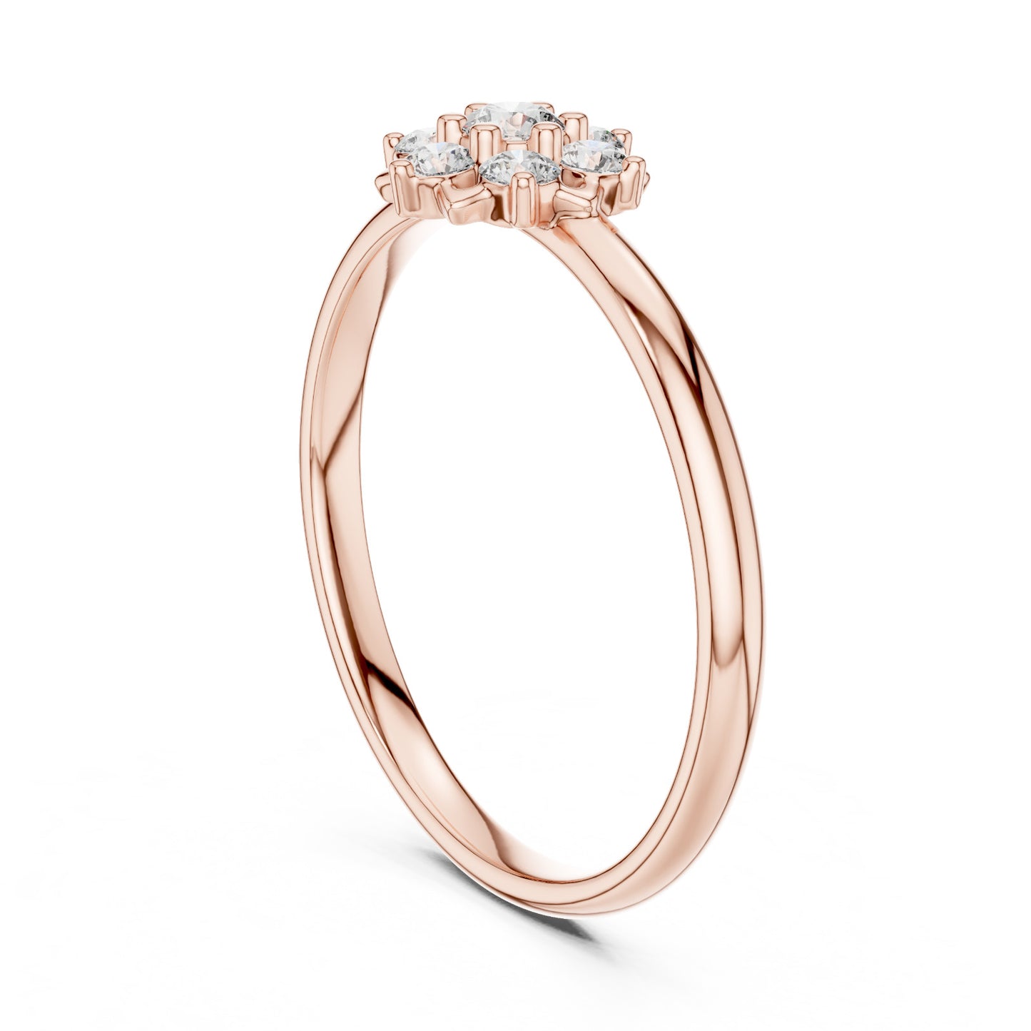1 Ct Round Cut 14k Rose Gold Over Diamond Infinity Promise Ring