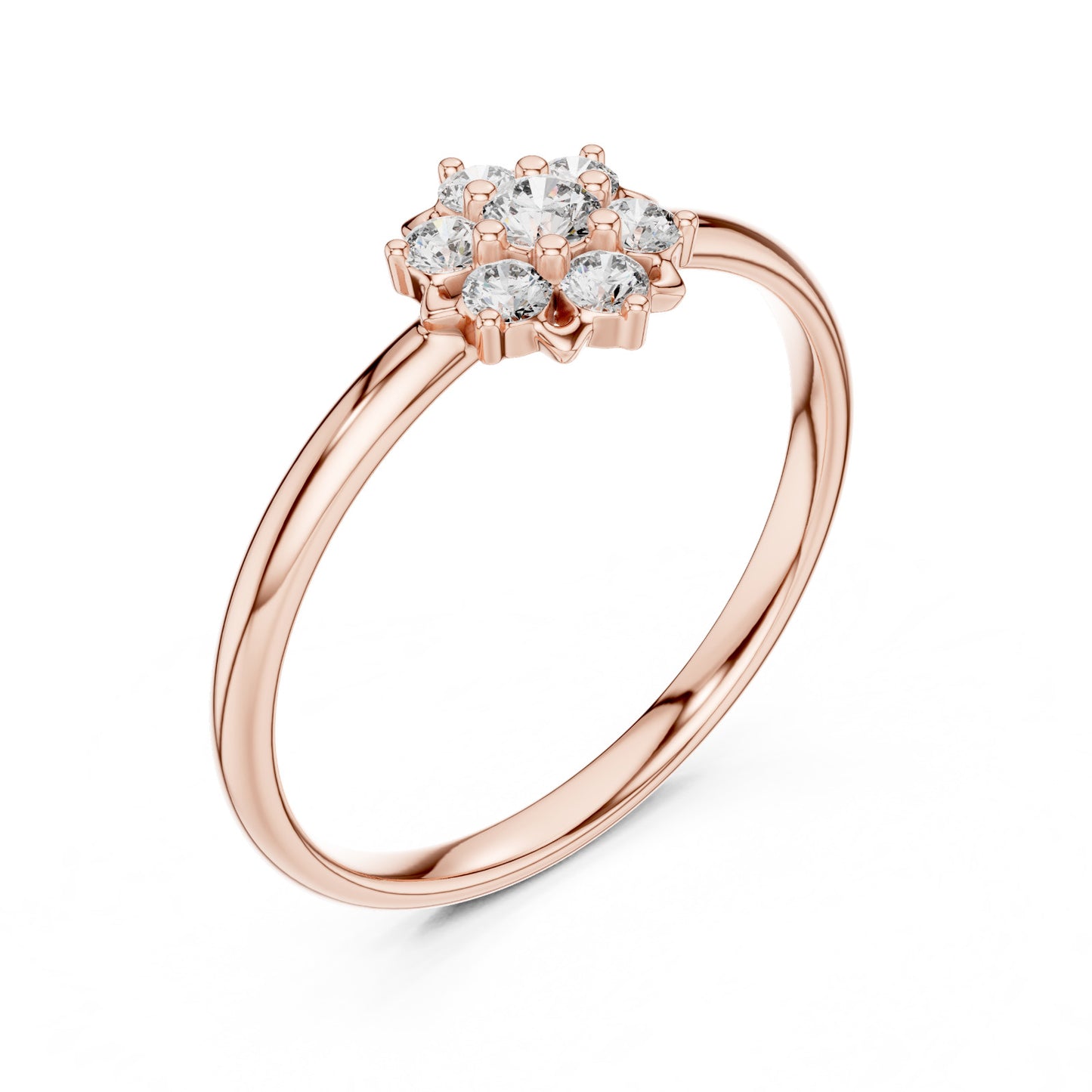 1 Ct Round Cut 14k Rose Gold Over Diamond Infinity Promise Ring