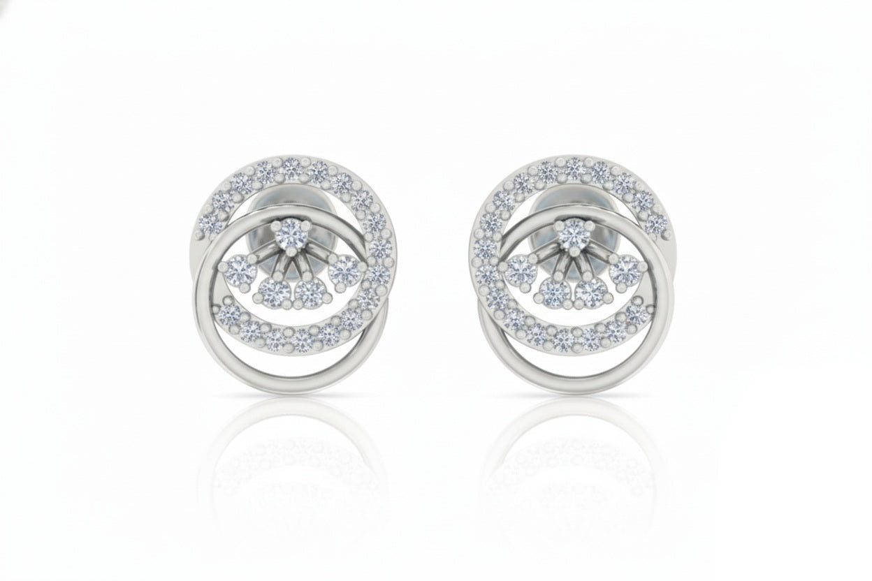TOPS | 9K Gold | IGI Certified Real Diamond | BIS Hallmarked | for Women | Modern Classic | Festive & Everyday Styling