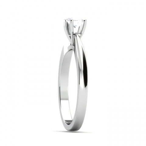 1Ct Heart Cut Diamond Solitaire Engagement Wedding Ring 14k White Gold Over