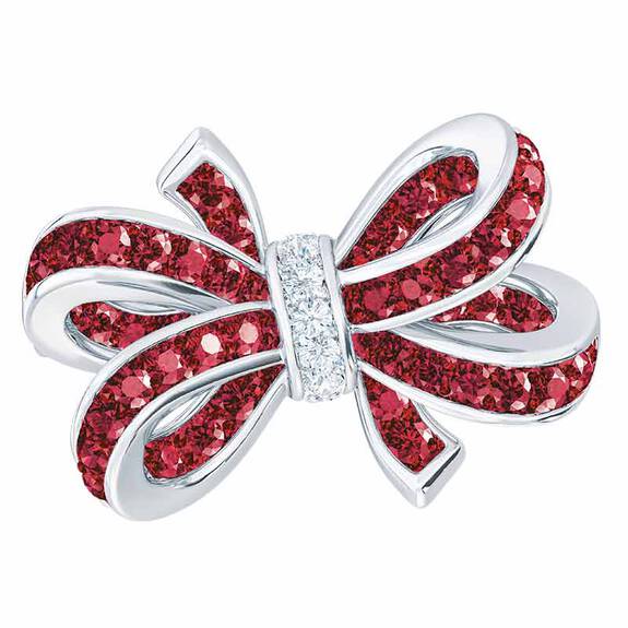 1 Ct Round Cut Red & White Diamond 14K White Gold Finish Merry Christmas Promise Ring 925 Sterling Silver