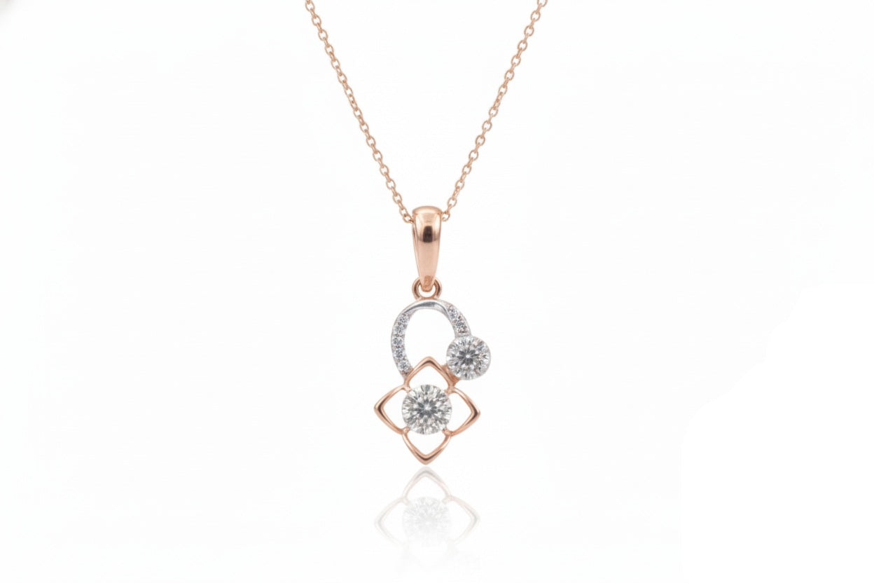 PENDANT | 9K Gold | IGI Certified Real Diamond | BIS Hallmarked | Women’s Ring | Versatile Gift Choice | Anniversary & Special Occasions