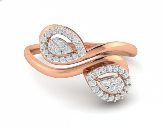 RING | 9K Gold | IGI Certified Real Diamond | BIS Hallmarked | for Women | Elegant Daily Wear | Valentine’s & Celebrations