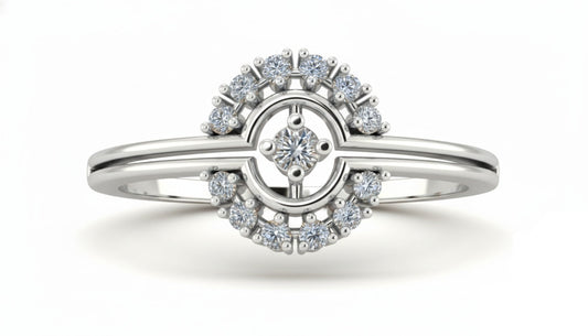 RING | 9K Gold | IGI Certified Real Diamond | BIS Hallmarked | Women’s Ring | Minimal Designer Piece | Birthday & Anniversary Gift