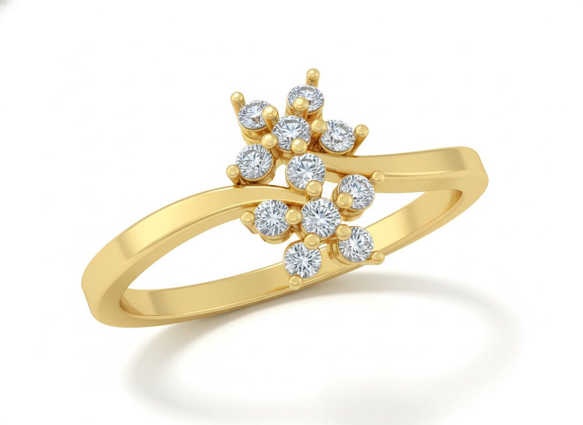 RING | 9K Gold | IGI Certified Real Diamond | BIS Hallmarked | Women’s Ring | Everyday Luxury | Anniversary & Special Occasions