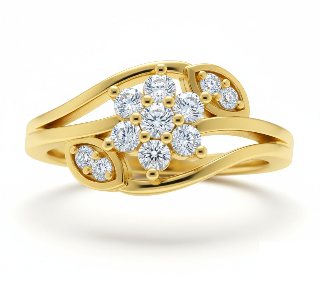 RING | 9K Gold | IGI Certified Real Diamond | BIS Hallmarked | Women’s Ring | Versatile Gift Choice | Festive & Everyday Styling