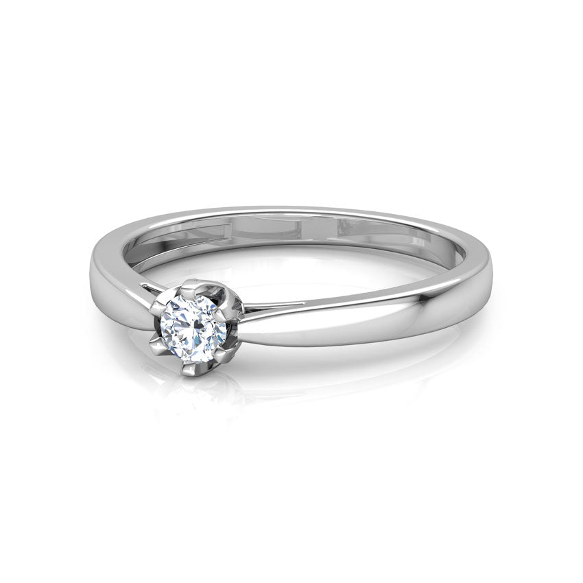 0.40Ct Round Cut Solitaire Womens Engagement Wedding 14k White Gold Over