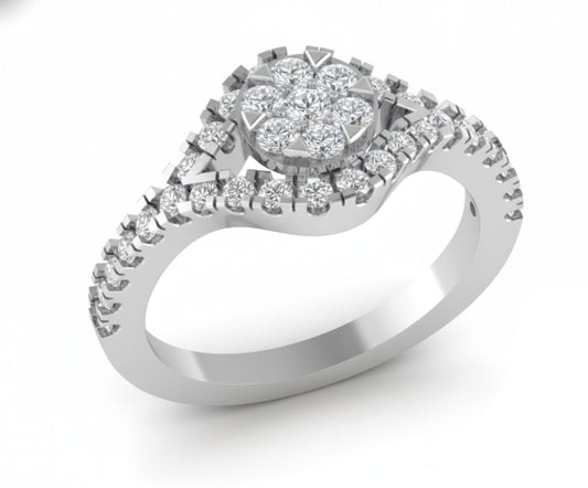 RING | 9K Gold | IGI Certified Real Diamond | BIS Hallmarked | for Her | Modern Classic | Birthday & Anniversary Gift