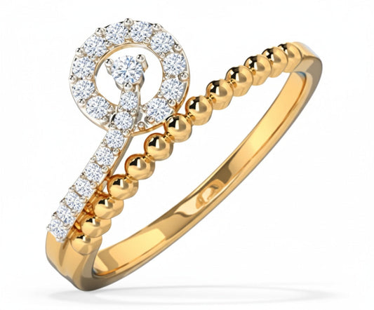 RING | 9K Gold | IGI Certified Real Diamond | BIS Hallmarked | Women’s Ring | Everyday Luxury | Festive & Everyday Styling