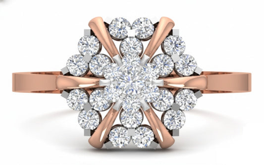 RING | 9K Gold | IGI Certified Real Diamond | BIS Hallmarked | for Her | Minimal Designer Piece | Birthday & Anniversary Gift