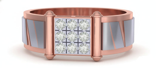 RING | 9K Gold | IGI Certified Real Diamond | BIS Hallmarked | Men’s Ring | Minimal Designer Piece | Anniversary & Special Occasions