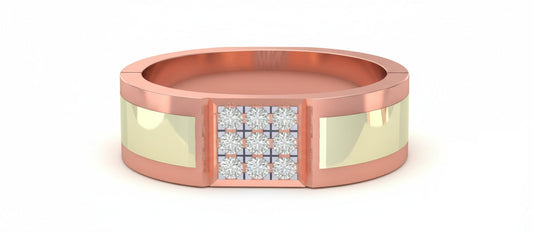RING | 9K Gold | IGI Certified Real Diamond | BIS Hallmarked | Men’s Ring | Modern Classic | Valentine’s & Celebrations