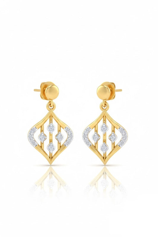 TOPS | 9K Gold | IGI Certified Real Diamond | BIS Hallmarked | for Women | Elegant Daily Wear | Festive & Everyday Styling